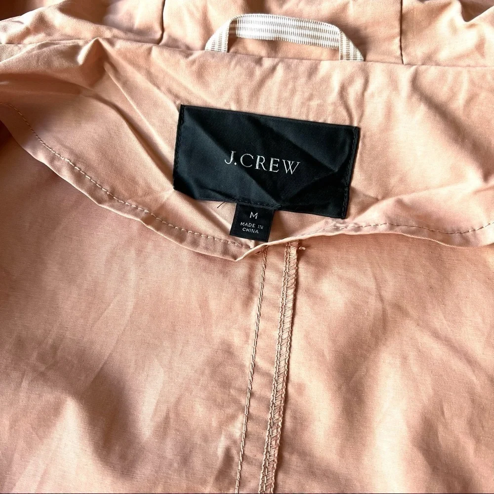 J.Crew Utility Lightweight Hooded Jacket - Warm Taupe Color Size M (New W/O Tag) - Picture 10 of 14